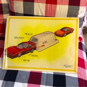 1984 Leisure Lake Industries Inc Toy Car Concept Drawing *RARE*